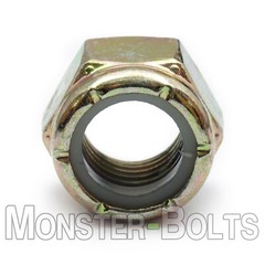 Nylon Insert Lock Nuts Zinc-Yellow Grade 8, 1/4-20 1/4-28 5/16-18 3/8-16 7/16-14