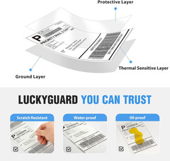 4×6 Thermal Labels Fanfold 500-Pack Crisp Prints Thermal Shipping Labels 4×6 Com