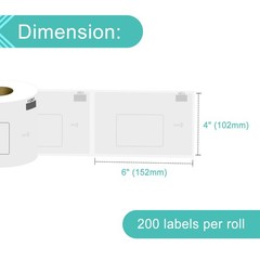 DK-1241 Shipping Label 4″ x 6″ Use with Brother QL Label Printer 200 Labels/Roll