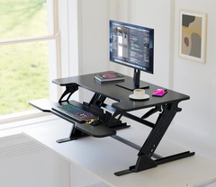Standing Desk Converter 36 x 24 Inches – Height Adjustable Sit to Stand Riser…