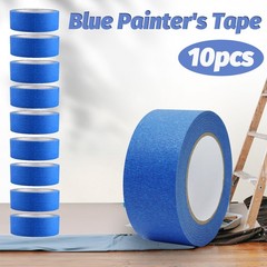 10 Rolls Blue Painters Tape, Masking Tape, Painter’S Tape, Painting Tape