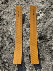 Golden Yellow DOT-C2 Diamond Prismatic Reflective Tape 2 strips 8″ x 1″