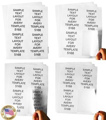 1000 Sheets 4 Labels Per Sheet Perforated 4-UP Address Laser / Inkjet Labels 4×5