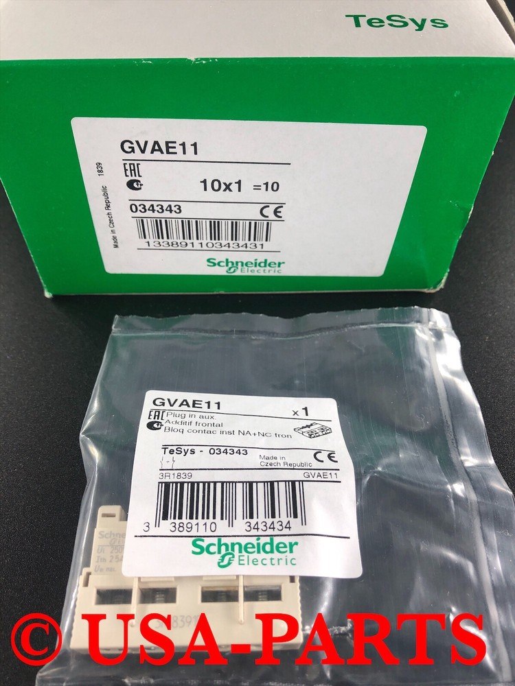 GVAE11  Schneider GV2 & GV3 – aux contact – 1 NO + 1 NC * Ships Same Day * NEW