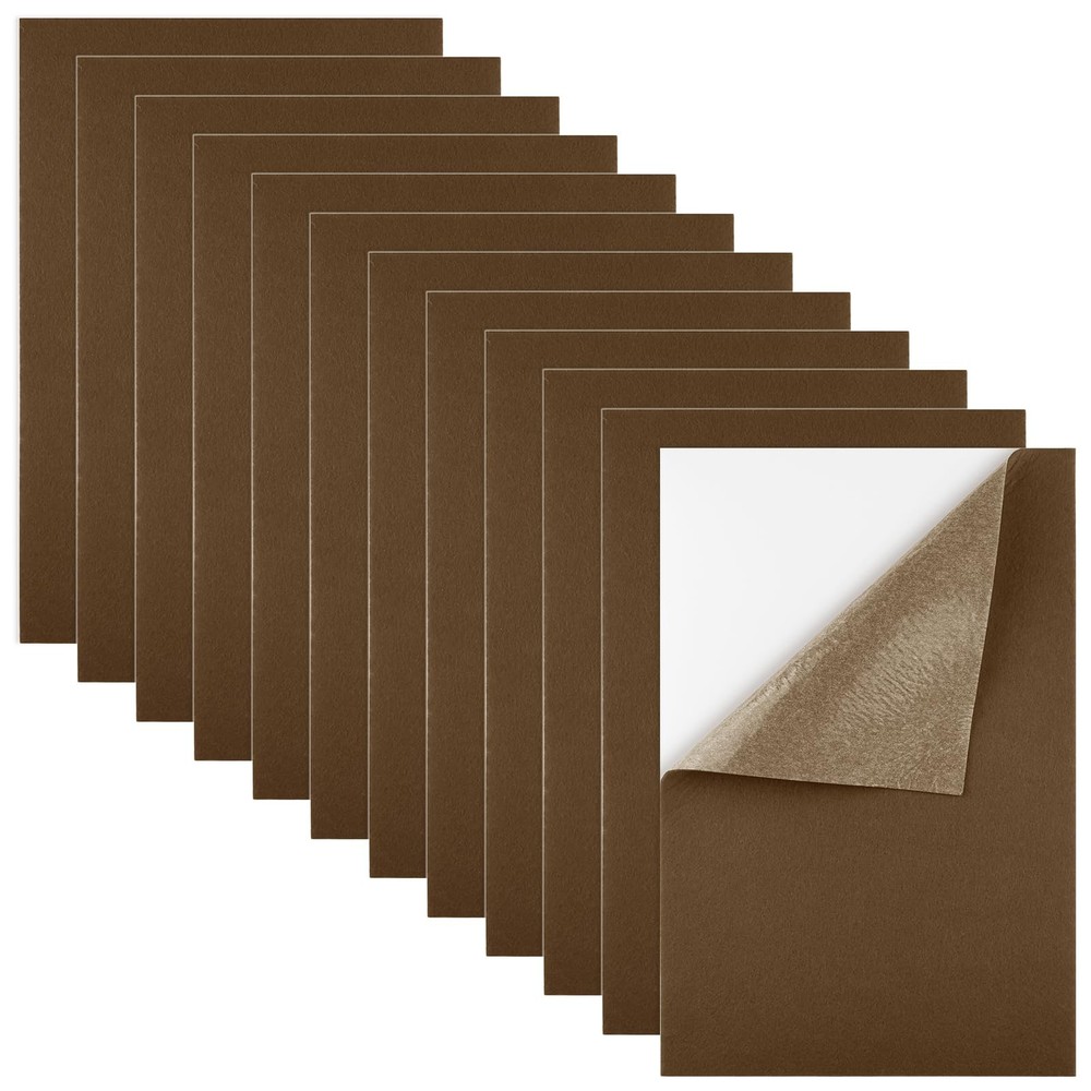 12 Pcs Self Adhesive Felt Sheet Soft Felt Sheets with Adhesive Backing