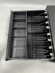APG EKDS320-1-B330-A10 Cash Drawer Arlo 13″ Usd, 4X5, MultiPro Cable, Black