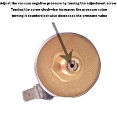 1/4 Adjustable Vacuum Negative Air Pressure Switch Vacuum Pressure Switch