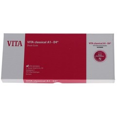 Vident G027CBS VITA Classical Dental Shade Guide with Bleached Shades Clip