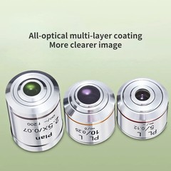 2.5X-100X Infinity Metallographic Biological Microscope Objective Lens RMS Plan