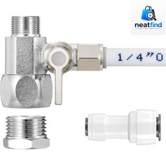 Feed Water Adapter – Water Line Splitter 3/8″x3/8″x1/4″ or G 1/2″xG 1/2″x1/4″…