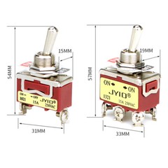 Toggle Switch On Off On 2/3 Position SPDT 15A 250v 2-6 Pin for Car Boat Marine