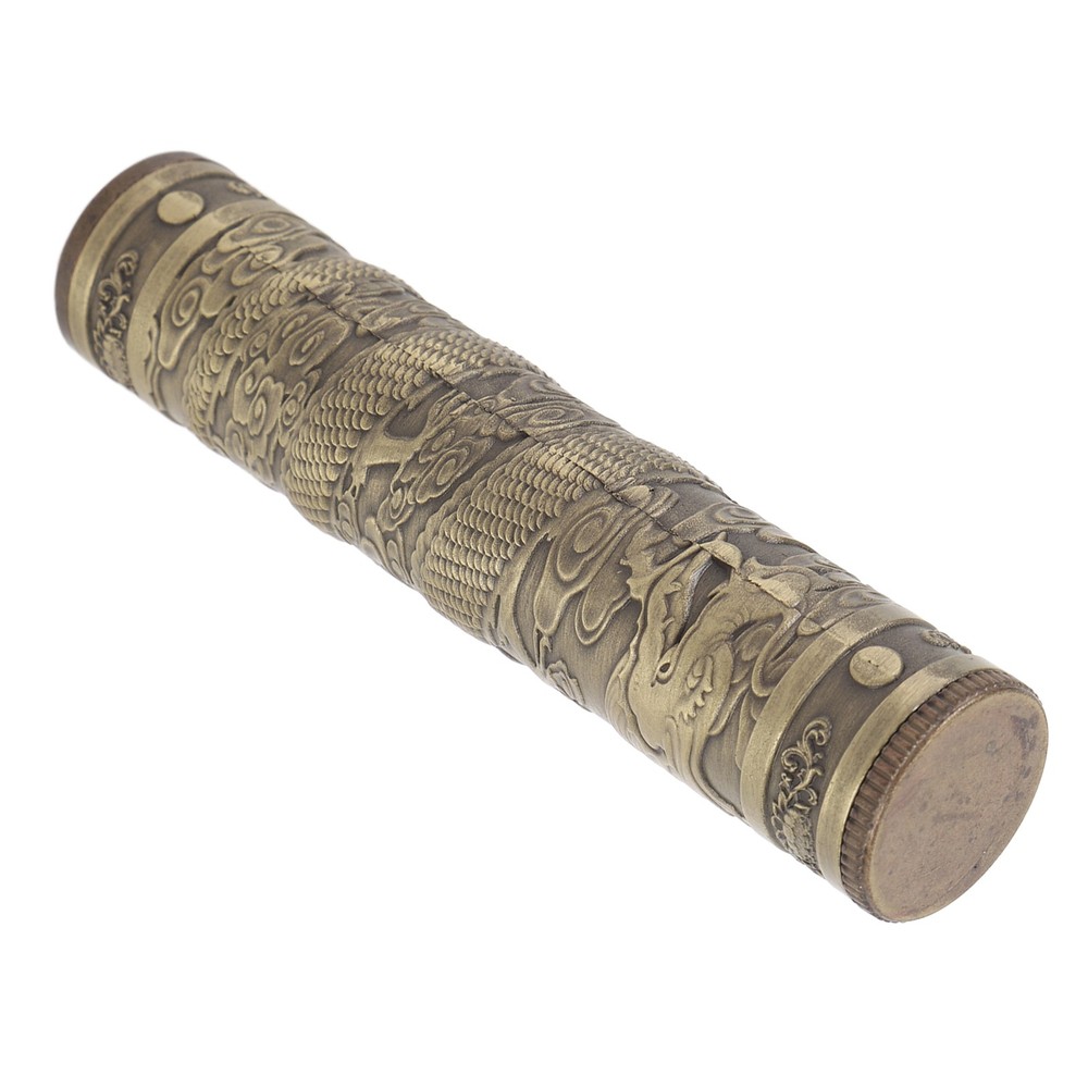 Metal Tube Container Embossed Pattern Water Proof Sealed Storage Tube