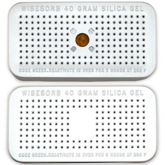 40Gram Silica Gel Canister, Reusable Desiccant Dehumidifier (Orange to Green)