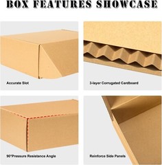 Shipping Boxes 9x6x2 inches Set of 25, Small Boxes Brown Cardboard Corrugated