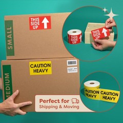 3″ X 5″ Do Not Double Stack Fragile Shipping Stickers (500 Labels, 1 Roll) Wa…