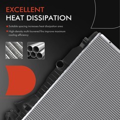 Engine Coolant Radiator Assembly Compatible with Dodge & Ram