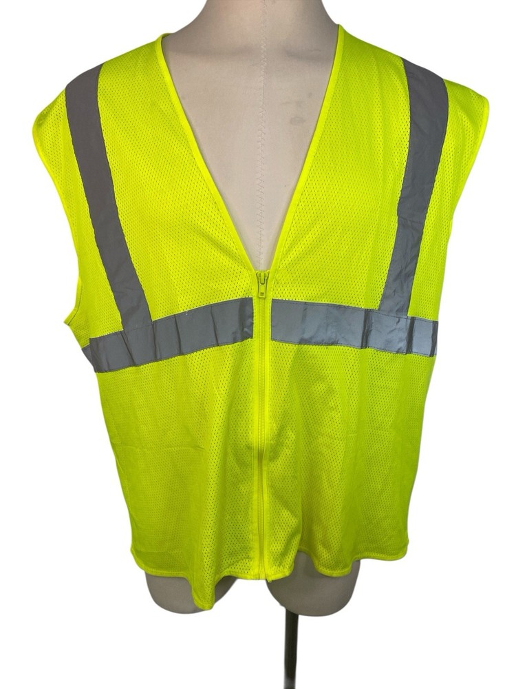 PIP Yellow and Orange Safety Vests with Reflective Tape Men’s 5XL (5136)