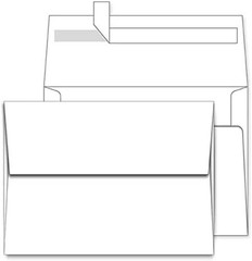 White 5.25×7.25 Envelopes 100 Pack Perfect for Events and Invitations