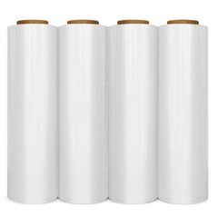 18″ x 1500′ 80 Gauge 4 Rolls Pallet Wrap Stretch Film Hand Shrink Wrap 3 Colors
