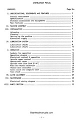 Victor 1325GHE 1340GHE Metal Lathes Owners Service Parts Manual 1485