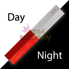 DOT-C2 Conspicuity Reflective Tape Red White 1 Foot Safety Warning Trailer RV