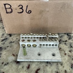 GE T&B Blackburn 2021 Ground Bar 21-Terminal Block for Breaker Panel