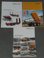 ZANDT Pendant, Low Loader, Dumper Brochures (8578)