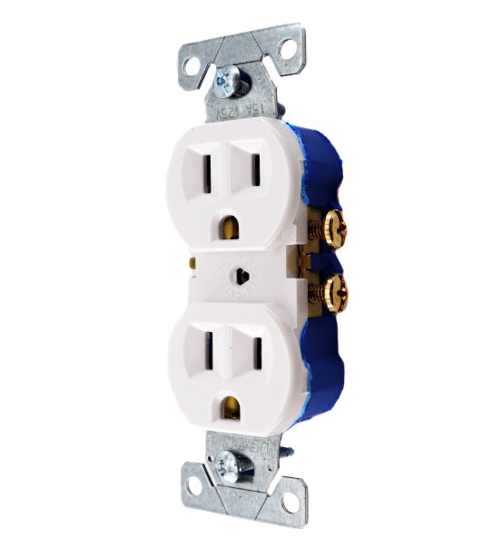 (Lot of 100) Eaton Standard Duplex Receptacle 270W 15A-125V/AC White