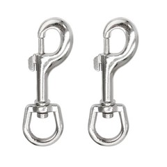 Litoexpe 2 Pcs 3.5 Inch Swivel Eye Bolt Snap Hooks, Heavy Duty 220Lbs Load Ca…