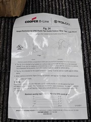 (QTY 100) Tolco FG24 SDMTSTRP2 PG 1-1/2″ 2-Hole CPVC 90 deg Side Mount Strap