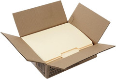 File Folders, Letter Size, 8-1/2″ X 11″, Classic Manila, 1/3-Cut Tabs in Left, R