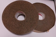 Cork Rubber Gasket Rolls, Water-Resistant, 2 In W, 50 Ft L, 3/8 In Thick, Qty 2