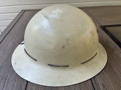 Vintage 1930s – 1940s MSA Skullgard Fiberglass Full Brim Hard Hat +FAST SHIP!