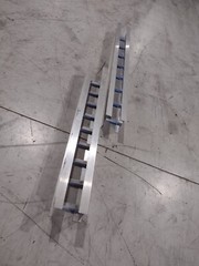 Aluminum Cable Tray LOT OF 7 Pieces Various Lengths and Widths, See Description