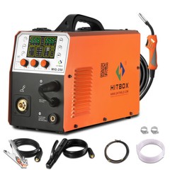 110V 220V 4-in-1 Aluminum MIG Welder Gas/Gasless 250 AMP TIG MMA Welding Machine