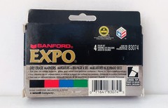 Vintage Sanford Expo Dry Erase Markers Set Of 3 Chisel Tip #83074 1995