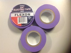 Purple Electrical Tape, 20 yds length x 3/4″ Width, Purple (Pack of 3)