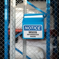 Notice MSDS Information Inside Sign 7×10 Inch Aluminum Heavy Duty Metal OSHA