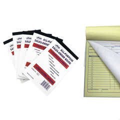 10 Pack Sales Book Order Receipt Invoice Carbonless Copy 50 Sets 4.25″ X 6.5″