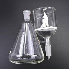 Lab Filtering Flask Glass Vacuum Suction Filter 1000ml Buchner Funnel 350ml Kit