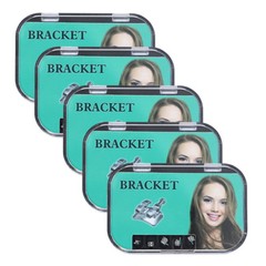 10×Dental Orthodontic Metal bracket monoblock Mini MIM MBT 0.22 With 345 HK 5×5