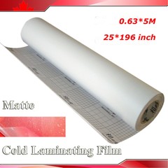Intbuying 196*25In 5M*0.63 Matte Cold Laminating Film Laminating Rolls