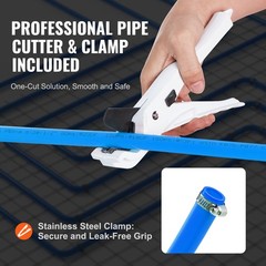 VEVOR 1/2” x 300ft Blue PEX-B Tubing/Pipe for Potable Water with Pipe Cutter