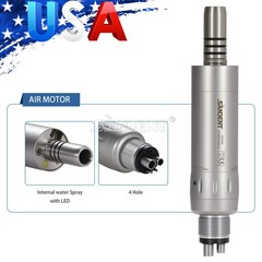 Dental Low Speed Air Motor Handpiece E-generator LED 4 Holes Internal E-type M4