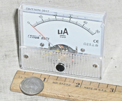 BRAND NEW 50 UA 50uA DC MICRO AMP CURRENT AMP A AMMETER ANALOG PANEL METER USA