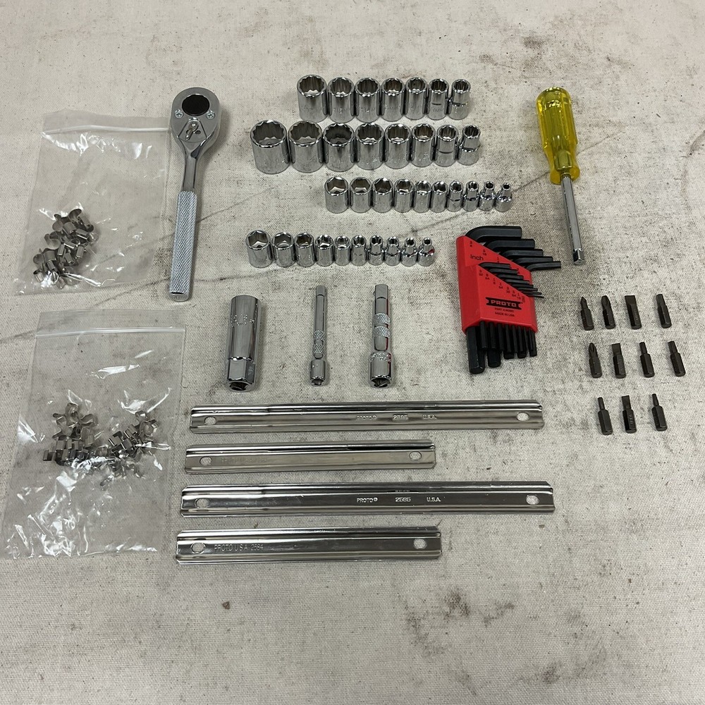 PROTO J47065 Socket Wrench Set 1/4″-3/8″ Drive Size 65pcs (INCOMPLETE)