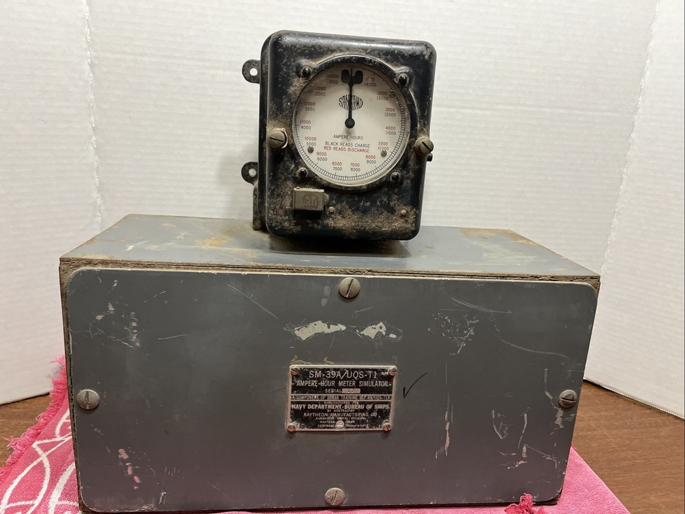 US Navy Raytheon SM-39A/UQS-T1 Ampere Hour Meter Simulator Sonar Radar Training