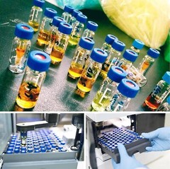 2ml 1000Pcs Autosampler Vials Lab+Caps Clear Glass Bottle 9-425 Screw Thread Top