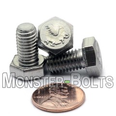 M8-1.25 x 16mm Stainless Steel Hex Cap Bolt / Screw, Coarse DIN 933 A2 18-8