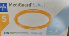 Nitrile Small Powder-Free Exam Gloves, Medline FitGuard Case of 2500ct (SMALL)